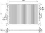 VALEO Radiaator,  mootorijahutus 701536