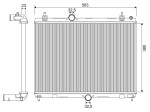 VALEO Radiaator,  mootorijahutus 701957