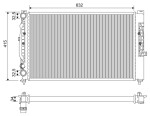 VALEO Radiaator,  mootorijahutus 731537
