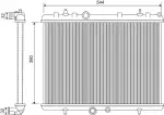 VALEO Radiaator,  mootorijahutus 734338