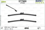 VALEO Klaasipühkija (kojamees) SILENCIO FLAT BLADE SET 577960