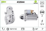 Starter VALEO ORIGINS NEW OE TECHNOLOGY 12V 432644