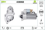Starter VALEO ORIGINS NEW OE TECHNOLOGY 12V 438068