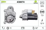 Starter VALEO ORIGINS NEW OE TECHNOLOGY 12V 438074