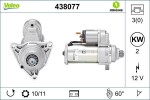 Starter VALEO ORIGINS NEW OE TECHNOLOGY 12V 438077