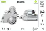 Starter VALEO ORIGINS 12V 438133