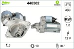 Starter VALEO ORIGINS NEW OE TECHNOLOGY 12V 446502