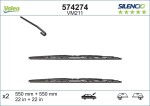 VALEO Klaasipühkija (kojamees) SILENCIO CONVENTIONAL SET 574274
