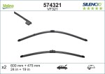 VALEO Klaasipühkija (kojamees) SILENCIO FLAT BLADE SET 574321