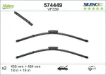VALEO Klaasipühkija (kojamees) SILENCIO FLAT BLADE SET 574449