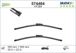 VALEO Klaasipühkija (kojamees) SILENCIO FLAT BLADE SET 574464