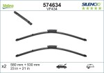 VALEO Klaasipühkija (kojamees) SILENCIO FLAT BLADE SET 574634