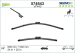 VALEO Klaasipühkija (kojamees) SILENCIO FLAT BLADE SET 574643