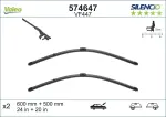 VALEO Klaasipühkija (kojamees) SILENCIO FLAT BLADE SET 574647
