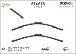 VALEO Klaasipühkija (kojamees) SILENCIO FLAT BLADE SET 574678