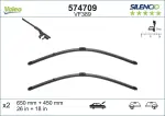 VALEO Klaasipühkija (kojamees) SILENCIO FLAT BLADE SET 574709