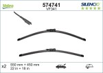 VALEO Klaasipühkija (kojamees) SILENCIO FLAT BLADE SET 574741