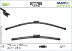 VALEO Klaasipühkija (kojamees) SILENCIO FLAT BLADE SET 577708