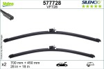 VALEO  Klaasipuhastaja kumm SILENCIO FLAT BLADE SET 577728