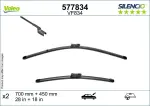 VALEO Klaasipühkija (kojamees) SILENCIO FLAT BLADE SET 577834