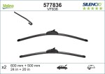 VALEO Klaasipühkija (kojamees) SILENCIO FLAT BLADE SET 577836