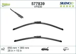 VALEO Klaasipühkija (kojamees) SILENCIO FLAT BLADE SET 577839