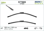 VALEO Klaasipühkija (kojamees) SILENCIO FLAT BLADE SET 577885