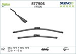VALEO Klaasipühkija (kojamees) SILENCIO FLAT BLADE SET 577906