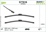 VALEO Klaasipühkija (kojamees) SILENCIO FLAT BLADE SET 577916