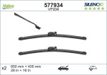 VALEO Klaasipühkija (kojamees) SILENCIO FLAT BLADE SET 577934