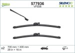 VALEO Klaasipühkija (kojamees) SILENCIO FLAT BLADE SET 577936