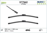 VALEO Klaasipühkija (kojamees) SILENCIO FLAT BLADE SET 577942