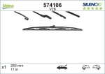 VALEO  Klaasipuhastaja kumm SILENCIO CONVENTIONAL SINGLE 574106