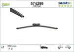 VALEO  Klaasipuhastaja kumm SILENCIO REAR 574299