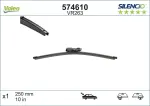 VALEO  Klaasipuhastaja kumm SILENCIO REAR 574610