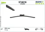 VALEO  Klaasipuhastaja kumm SILENCIO REAR 574616