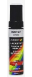 Valge läikiv värv pintsliga 12ml