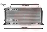 VAN WEZEL  Radiaator,mootorijahutus 03002047