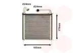VAN WEZEL Salongi radiaator / soojusvaheti 03016385