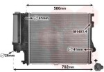 VAN WEZEL Radiaator,  mootorijahutus *** IR PLUS *** 06002186
