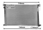 VAN WEZEL Radiaator,  mootorijahutus 06002356