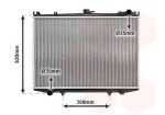 VAN WEZEL Radiaator,  mootorijahutus 13002041