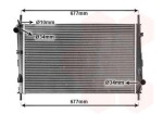 VAN WEZEL Radiaator,  mootorijahutus 18002335
