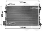 VAN WEZEL Radiaator,  mootorijahutus 37002338