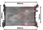 VAN WEZEL  Radiaator,mootorijahutus 37002408