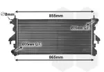 VAN WEZEL  Radiaator,mootorijahutus 40002308
