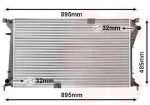 VAN WEZEL Radiaator,  mootorijahutus 43002490