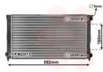 VAN WEZEL  Radiaator,mootorijahutus 58002045