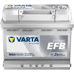 VARTA Käivitusaku DYNAMIC EFB 12V 60Ah 640A 560500064K262