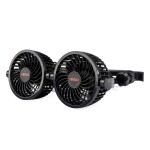 Ventilaator 2x4" 12V 2-kiirust peatoe kinnitus Amio